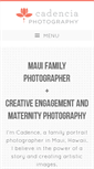 Mobile Screenshot of cadenciaphotography.com